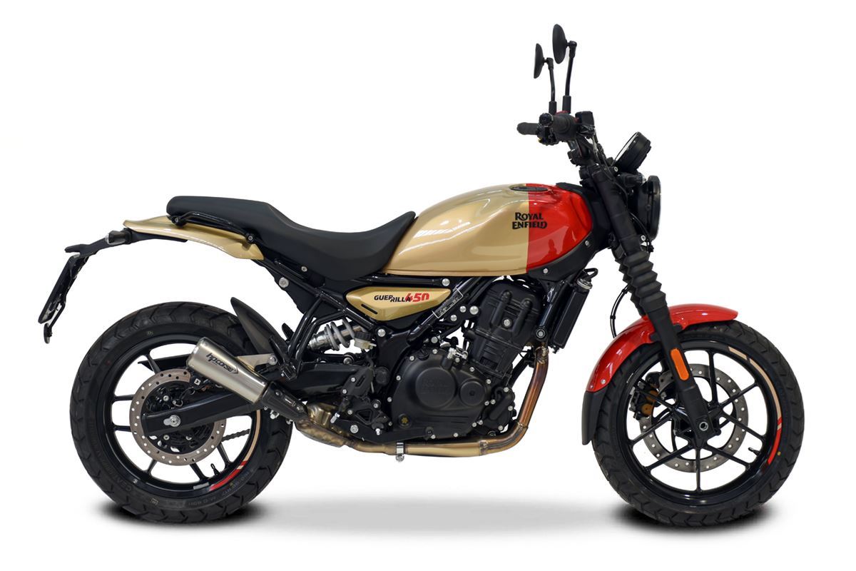 GP-07 Endschalldämpfer satiniert - ROYAL ENFIELD GUERRILLA 450 - HPCorse