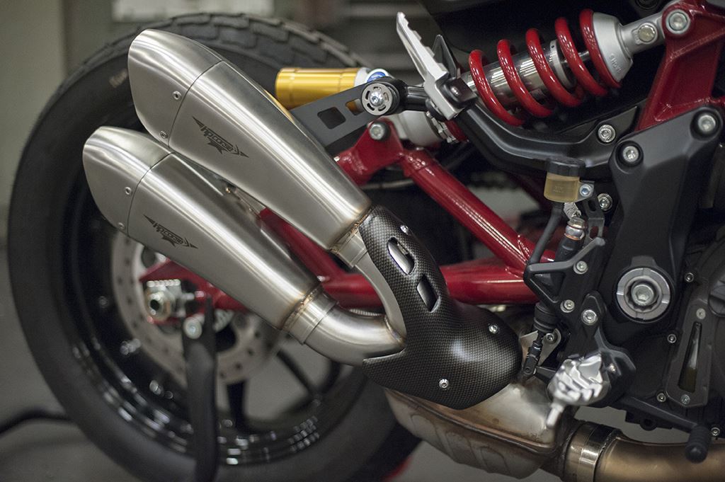 Hydroform Short Endschalldämpfer satiniert - INDIAN® - FTR® - HPCorse