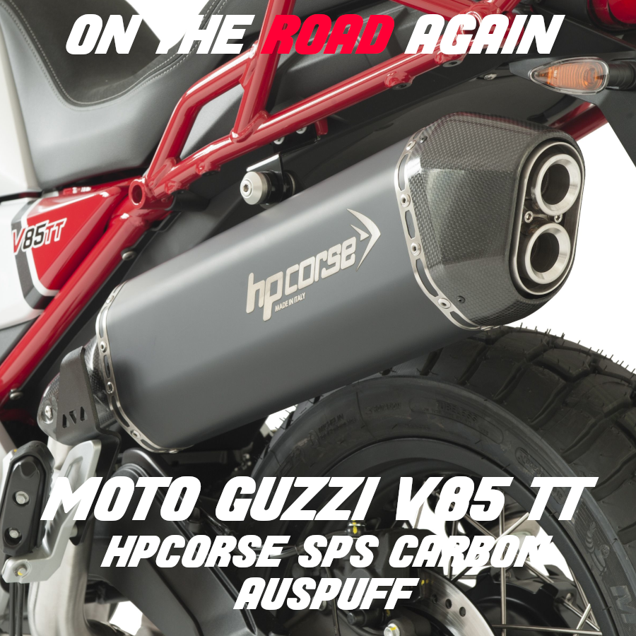 NEUES VIDEO: HPCorse SPS Carbon Auspuff für Moto Guzzi V85TT