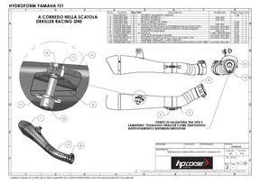 Hydroform Short Endschalldämpfer - Yamaha FZ1 - HPCorse